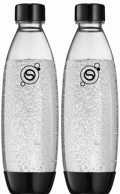 SodaStream DuoPack Fuse 2 x 1 Litre Plastic Bottle   Dishwasher Safe (BPA Free)