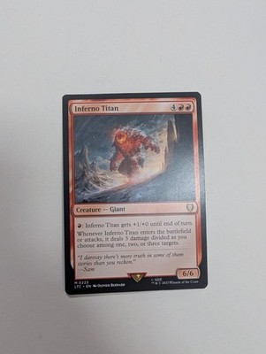 MTG - Inferno Titan - Commander: Lord of The Rings NM/M Condition