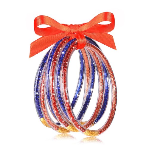 Crystal Jelly Armreifen Armbänder Spieltag Armbänder für Frauen Bambus gefüllt Gelee - Bild 1 von 6