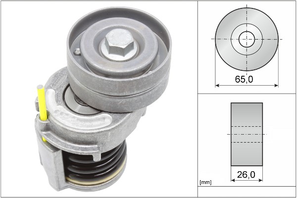 INA Riemenspanner Keilrippenriemen FüR VW Passat B7 Seat Alhambra Golf VI Audi-image