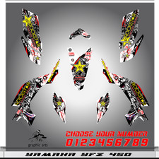 Yamaha YFZ 450 graphics kit 2003 2004 2005 2006 2007 2008 stickers decals kit