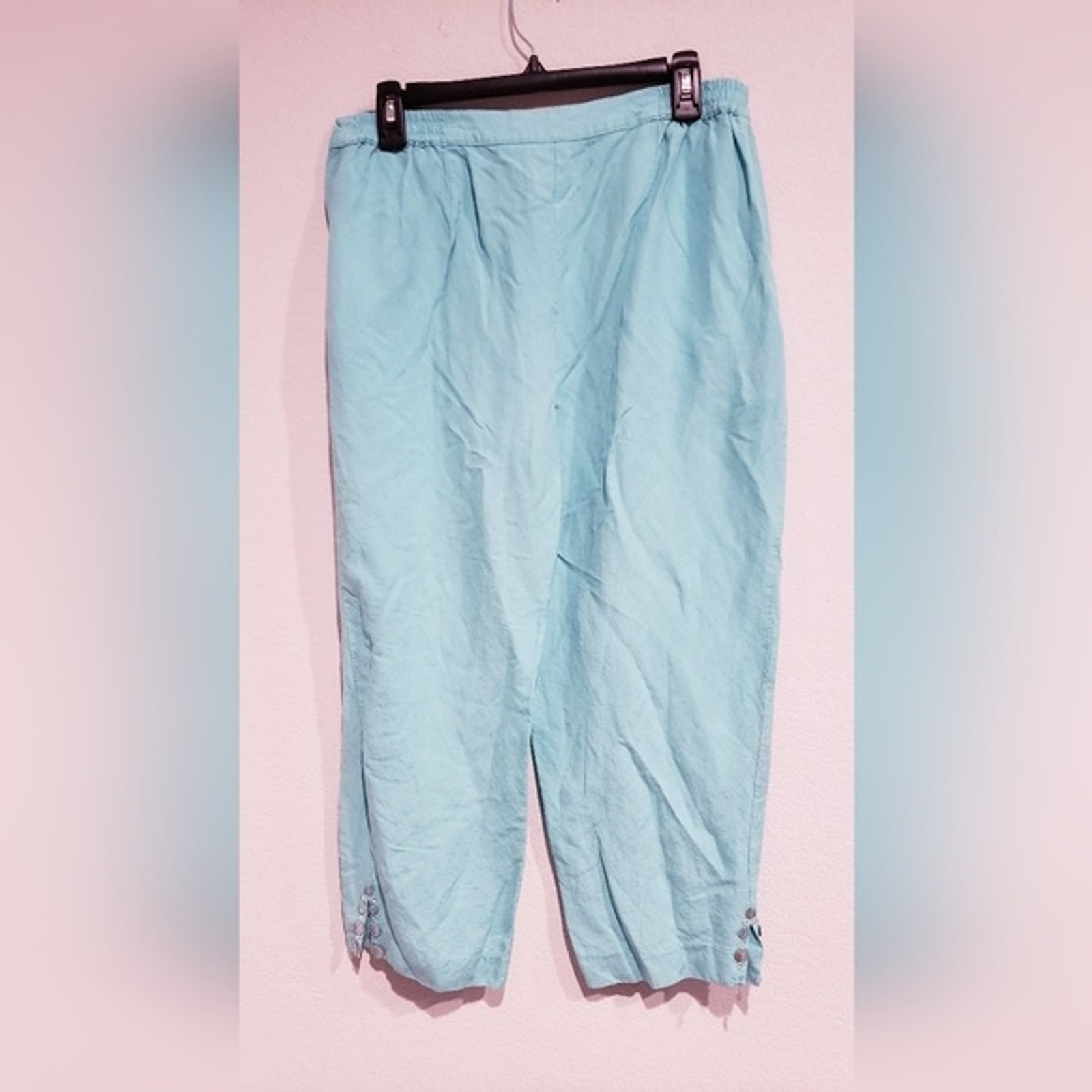 Ruby Rd. Linen Blend Capri with Elastic Waist Siz… - image 4