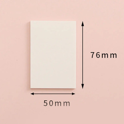 50 Sheets/Pad Transparent Sticky Notes Pad Waterproof Self-Adhesive Clear Memo M