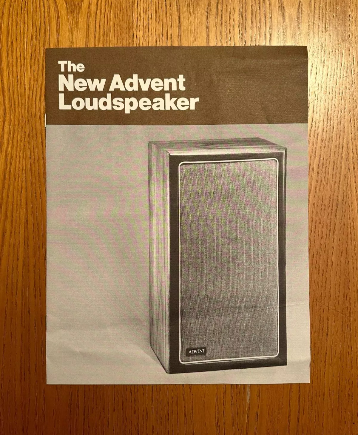 The NEW ADVENT LOUDSPEAKER Specification Instructions Manual Multi-Page ORIGINAL