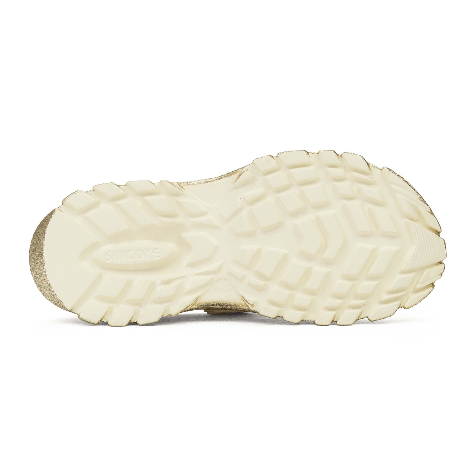 PANTOFOLA D’ORO MOCASSINI NUOVI CON SCATOLA LANVIN ORO BEIGE X SUICOKE MOK CORDOLO DIAPOSITIVE TAGLIA 38 $450