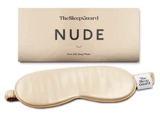 The Sleep Guard Pure Mulberry Silk Sleep Mask Light Blocking Travel Essential