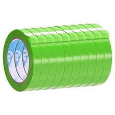 10Pcs 9/16" x 98.4 Yd Poly Bag Sealing Tape, Fruit Green