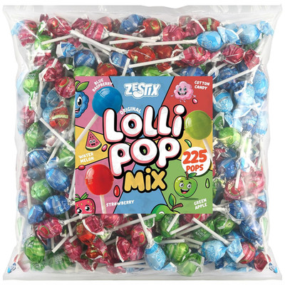 Lollipops Bulk Individually Wrapped   225 Count Assorted Suckers, Sweets & Candy