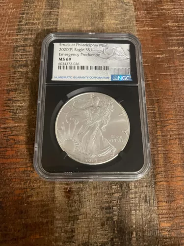 2020-S $1 US American Silver Eagle~ NGC PF69 Ultra Cameo