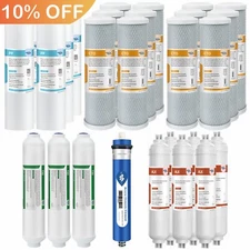 6-Stage 36/50/75/100/150 GPD RO pH Alkaline Mineral Reverse Osmosis Water Filter