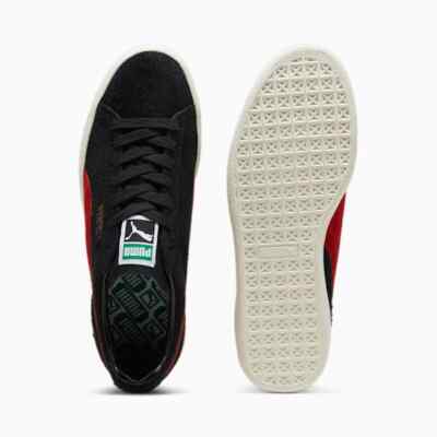 Puma Suede MIJ Puma Black Puma Red 398560-01 Men's Size | eBay