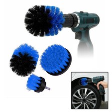 3Pcs Power Scrubber Cleaning Car Tile Grout Shower Drill Brush Set Attachment