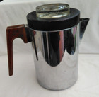 Stove top coffee percolator, silver, Pyramid, England Reg No. 920229, 5 mugs