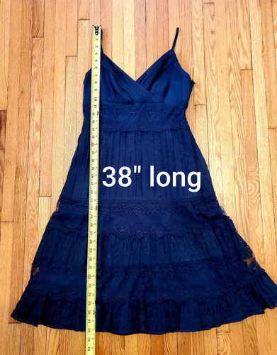 Ann Taylor Petites Black Silk Blend Sleeveless A Line Dress Size 2p - Picture 4 of 12