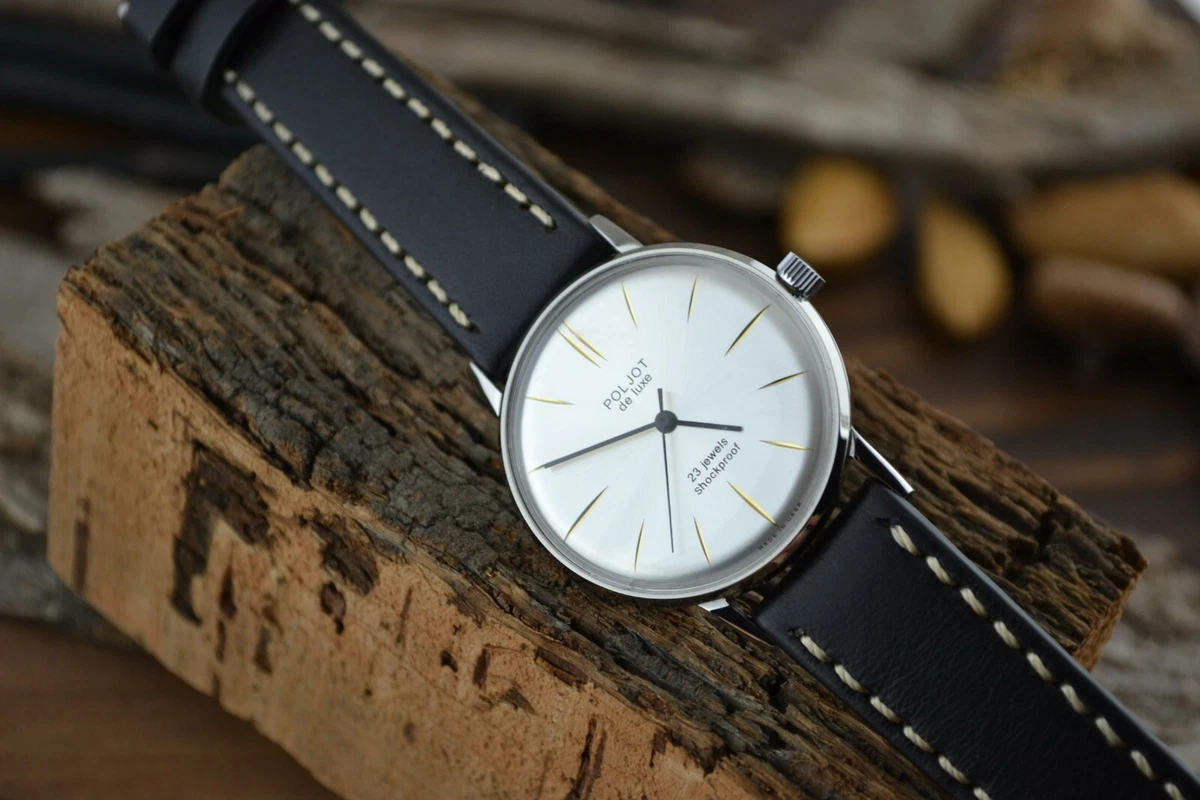 Vintage watch Poljot de Lux Luch. Watches for men Ultra thin watch soviet USSR