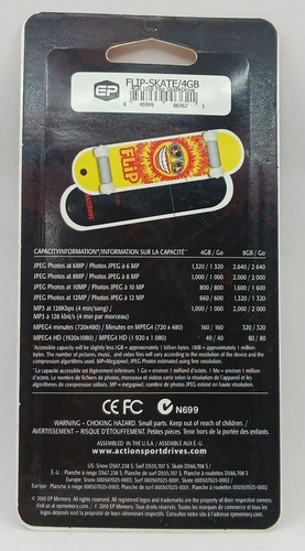 FLIP SkateDrive Skateboard USB 2.0 Flash Drive 4GB NEW SEALED PACKAGE - Bild 4 von 8