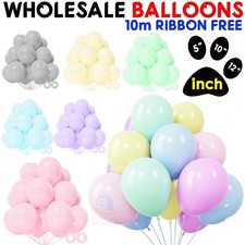 100 X Latex PASTEL BALOON BALLONS helium BALLOONS Quality Party Birthday Wedding