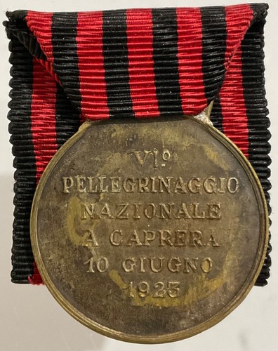GARIBALDI VI° PELLEGRINAGGIO A CAPRERA 10 GIUGNO 1923 MEDAGLIA COMMEMORATIVA - Picture 7 of 8