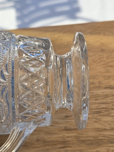 Duncan & Miller Crystal Sandwich 4" 7 oz. Footed Creamer Glass Decorative - Picture 7 of 10