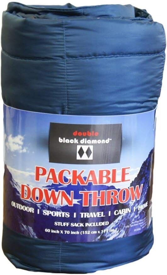 Double Black Diamond Packable Down Throw 60”x70” 700 Fill Power Down Ultra Light eBay