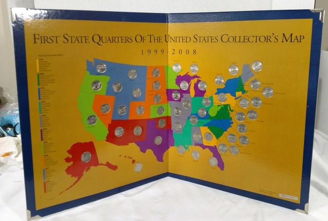 Image Result For First State Quarters Collectors Map Image Result For First State Quarters Collectors Map