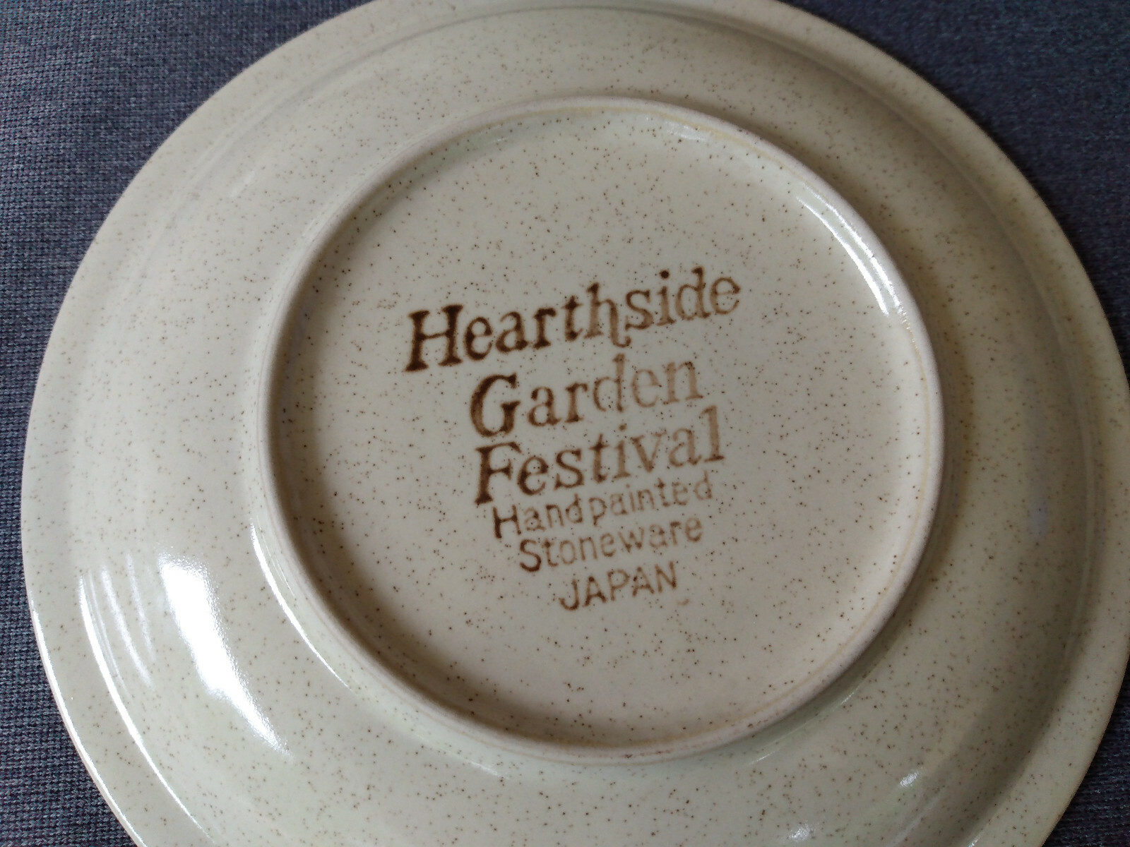 Vintage Hearthside Stoneware Garden Festival 6 1/4" Saucers only Set of 6Japan eBay