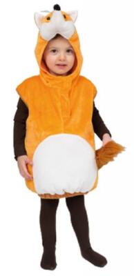 Tier-Fuchskostüm Für Kinder – Einteiliges Fuchs-Outfit Mit Kapuze (Größen 3–8 Jahre) Für Halloween & Verkleidung