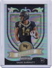 2021 Panini Prizm Draft Picks Crusade Sage Surratt RC #177 Silver Prizm Rookie