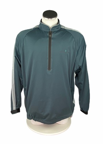 Sun Mountain Rainflex LS Men's XL Teal 1/4 Zip Pullover Chambers Bay Golf - Picture 2 of 10