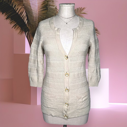 JUICY COUTURE Wool Cashmere Rabbit Hair Button Up Cardigan Sweater ...