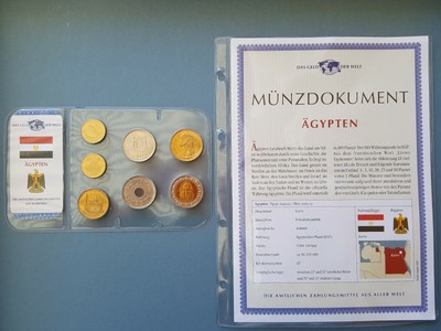 002 Kms Agypten Das Geld Der Welt Mit Munzdokument Kursmunzensatz Mdm Ebay