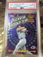2000 Topps Chrome All Star Rookie Team Jose Canseco PSA 10  Rare Population 5