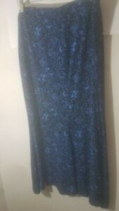 Cato Blue Paisley Print Plus Size 22/24 Skirt