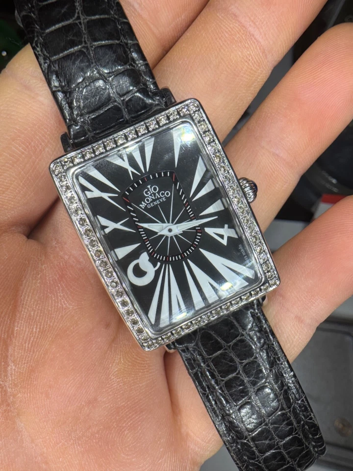 Gio Monaco 244 Diamonds Modello Angelo Swiss Made Quarts Men Foto 2 de 4