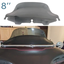 8" Smoke Windshield Windscreen For Harley Ultra Classic Electra Glide 1996-2013