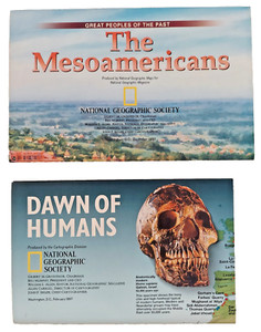 National Geographic Posters 1997 DAWN OF HUMANS, MESOAMERICANS Paleoanthropology