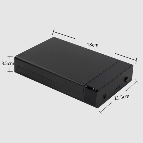 USB 3.0 To SATA III 2.5" 3.5" External Hard Drive Disk Enclosure HD SSD HDD Case - Picture 8 of 9