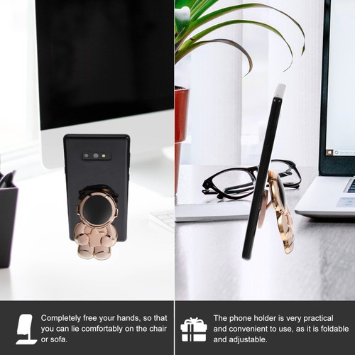 2 Pcs Mobile Phone Holder Child Freestanding Astronaut Desk Decor - Zdjęcie 6 z 12