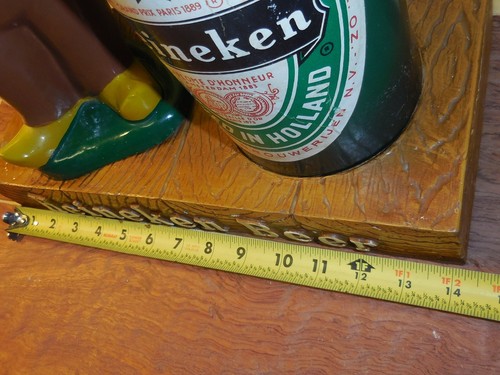 Original 1960s Heineken Beer three-Dimensioinal figurine bar back display,RARE!K - Picture 12 of 14
