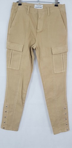 Country Road, Tan Jeans, Leg Pockets, Cuff Studs, Size 6.