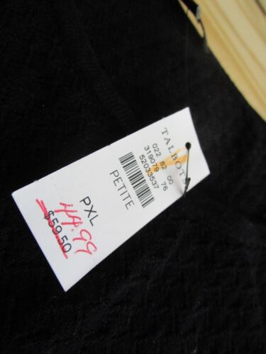 Talbots Petites Womens Tank Top Size XLp Black Scoop Neck shirt top - Picture 3 of 6