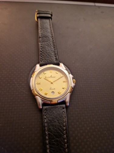 L. Lambertazzi Herrenuhr Date Quartz, französisches Uhrwerk CAL. FE 7221, 1A - Bild 4 von 5