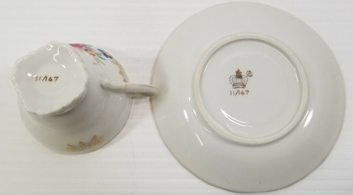VC) Vintage 15 Piece Floral White & Gold Demitasse Coffee Tea Set Japan 11/147 - Picture 7 of 11