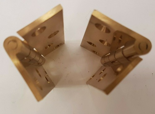 4" Heavy Duty DPBW Hinge 102x67x3mm Polished Brass (pair) ECLIPSE 14832 - Picture 2 of 2