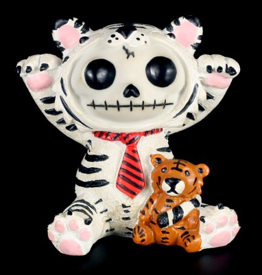 Furry Bones Figur - Tiger White Tigrrr - Niedlicher Tiger Monster Dekostatue