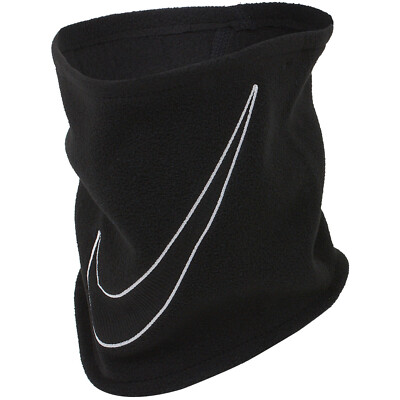 Nike Black Fleece Neck Gaiter Warmer Winter Scarf Face Mask Tube Adult One  Size