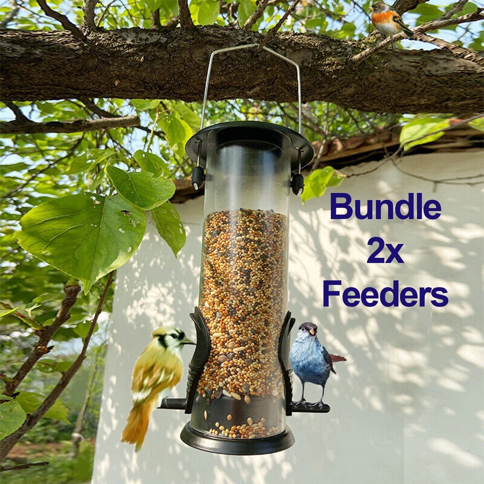 2 x Bird Feeders Large Bird Feeder Seed nut Bird Feeding Stations Hanging type - Image 4 of 4