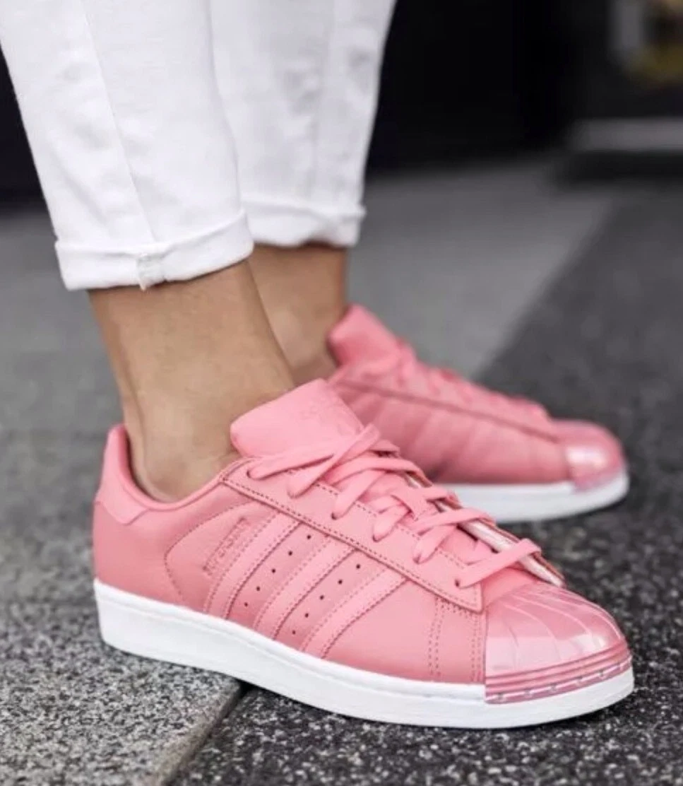 ADIDAS ORIGINALS SUPERSTAR METAL TOE ROSE SNEAKERS SHOES | eBay