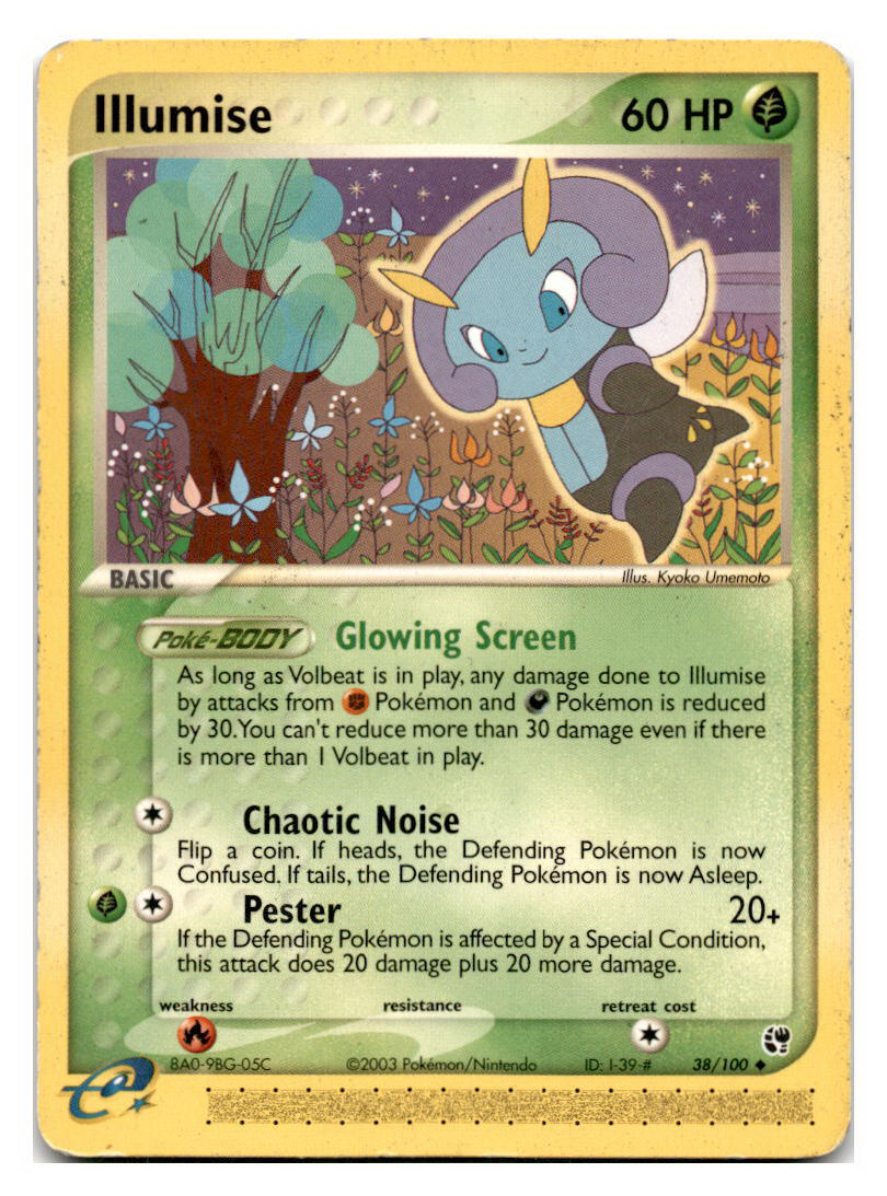 Illumise #38/100 Sandstorm Pokemon tcg
