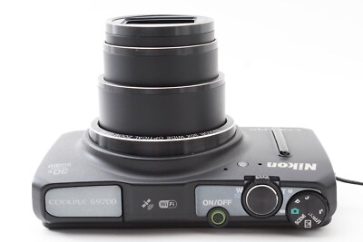 Nikon Coolpix S9700 Point & Shoot digital camera *Black *Flash